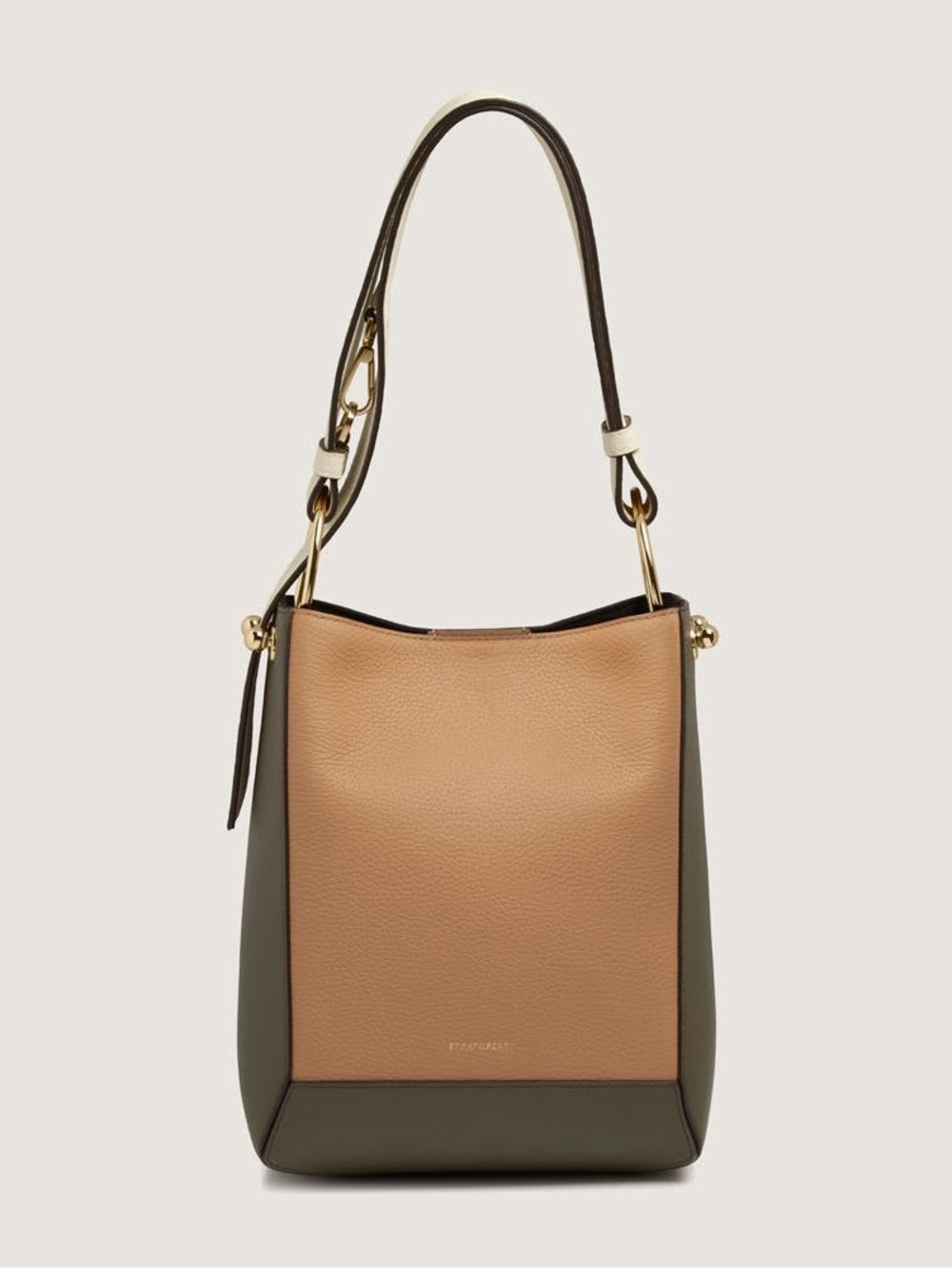 Strathberry Two-Tone Lana Midi Bucket Bag